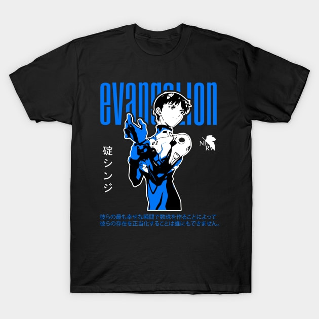 SHINJI (EVANGELION) - Exclusive design T-Shirt by Kurage